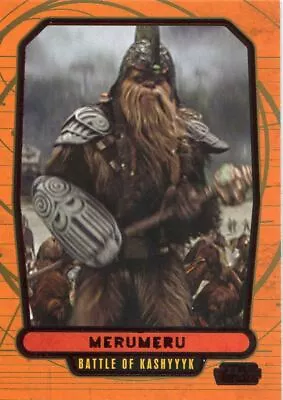 Star Wars Galactic Files 2 Red Parallel Base Card #451 Merumeru • $30.82