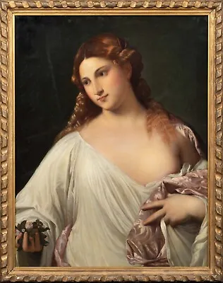 Large 18th Century Italian Old Master Portrait Goddess Flora TITIAN (1488-1576) • £4125