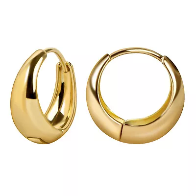 Vintage Gold Earrings For Women Open Hoops Earrings Dainty Small Huggie Earrings • $8.34