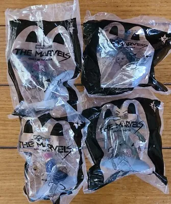 Marvel Studios The Marvels McDonalds Lot Of 4 Happy Meal Toy Figures SEALED • $2