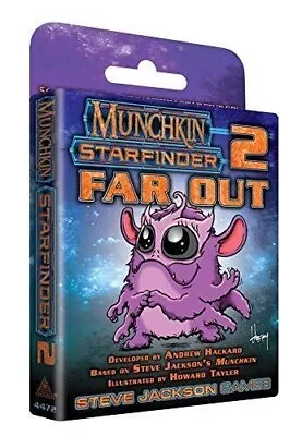 MUNCHKIN STARFINDER 2 FAR OUT Expansion - Card Game - New (S) • £5