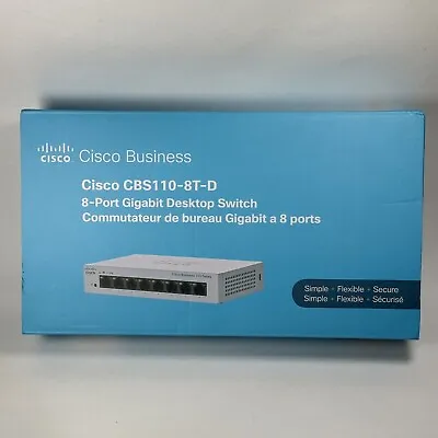 Cisco Cisco Business CBS110-8T-D 8-Port Gigabit Desktop Switch * BRAND NEW * • $20