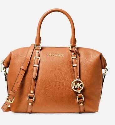 Michael Kors Bedford Legacy Satchel Handbag In Burnt Orange  • $183