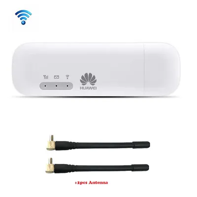 £45.59 • Buy Unlocked E8372h-153 4g LTE USB Modem Dongle Wifi Router Support 2 Pcs Antennas