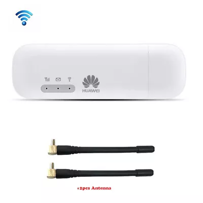 £45.59 • Buy Unlocked E8372h-153 4g LTE USB Modem Dongle Wifi Router Support 2 Pcs Antennas
