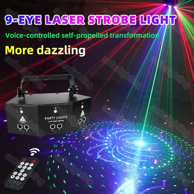 4x DJ Disco Remote Laser Led Stage Lighting Luces Láser Discoteca Iluminación • $316.79