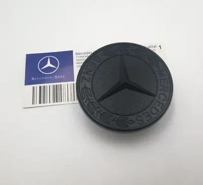 AMG Emblem Matte Black For Mercedes 57mm Hood Laurel Wreath Badge NEW • $44.99