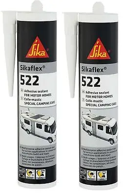 2x Sika Sikaflex 522 512 Caravan Sealer Sealant WHITE Bonding 310ml Motorhome • £26.32