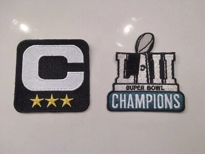 $21.99 • Buy Jalen Hurts Captain Patch 2023 Philadelphia Eagles Nick Foles 2018 Championshion