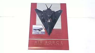 Air Force Pride Power Peace F-117A Nighthawk Vintage 24  X 18  Poster • $24.99