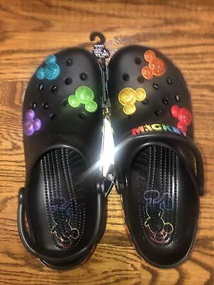 CROCS Classic DISNEY Mickey Mouse Rainbow Celebration Clog Women Size 12 -Men 10 • $59.99