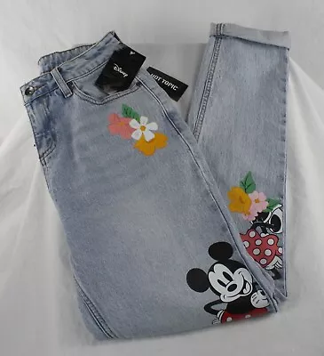 Disney Spring Mom Jean Mickey Mouse Mini Mouse Jeans 20248330 Women's Size 1 • $28.88