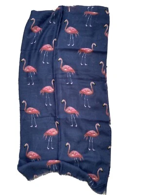 £4.99 • Buy MSH Ladies Flamingo Scarf Bnwot BLUE