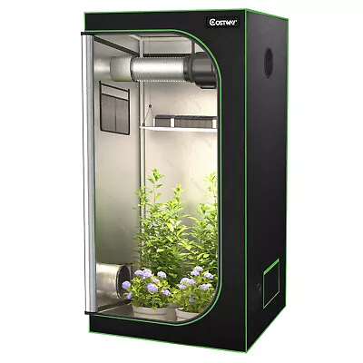 £69.99 • Buy Premium Plant Growth Tent 600D Hydroponics Mylar Grow Box Indoor Bud Dark Room