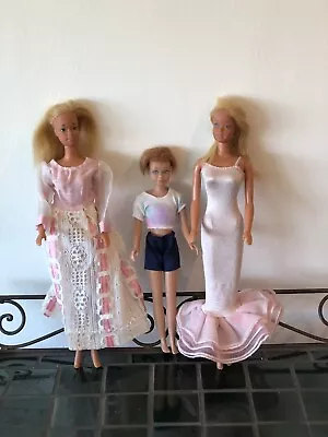 Lot Of 3 Dolls~Malibu Barbies~Skipper~Parts Or Repair  • $25.95