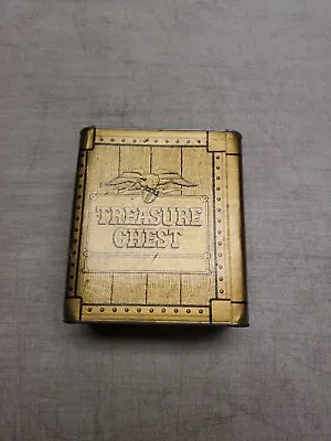 Vintage 1960s Treasure Chest Safe Eagle Toy Coin Bank Private Keep Out 6x5.5x3.5 • $25