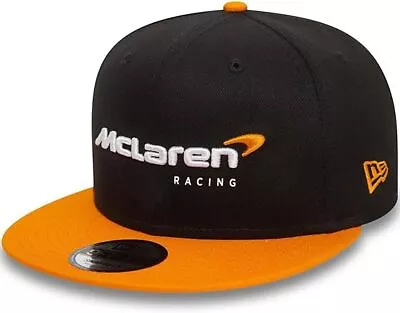 McLaren F1 New Era Essentials Snapback Baseball Cap Hat Papaya Orange Black • £37