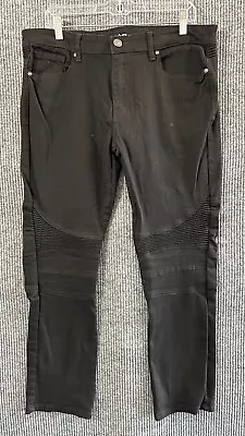 XRAY Jeans Mens Size 34x30 Black XR Motorcycle Biker Outdoor Stretch Low Rise • $19.95