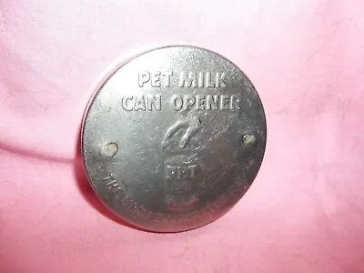 $10 • Buy Pet Milk Can Opener--metal Lid W/can Punches Underneath