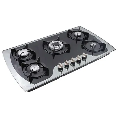 5Burners Gas Stove 35.4  Built-In Natural Gas Cooktop Propane Stainless For Home • $177.65