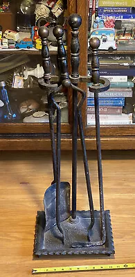 Vintage Bradley & Hubbard Cast Iron FirePlace Hearth Tools Mission Arts & Crafts • $245