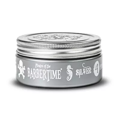 BARBERTIME Hair Styling Pomade Wax | Strong Hold & Shine | Silver No4 150 Ml • £7.99