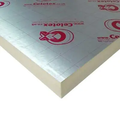 40mm Celotex PIR Boards - 25 Sheet Deal - 2400x1200mm *Check Delivery Areas* • £570