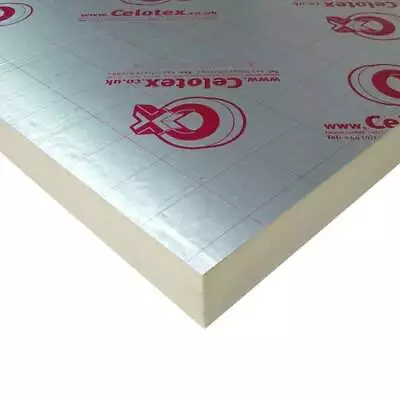 50mm Celotex PIR Boards - 2400x1200mm - Minimum Order Of 20 Sheets For Delivery • £24.90