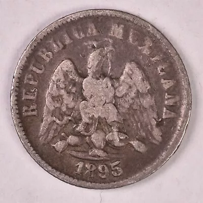 1895 Mexico 10 Centavos 2.707g Silver 0.903  • $5.99