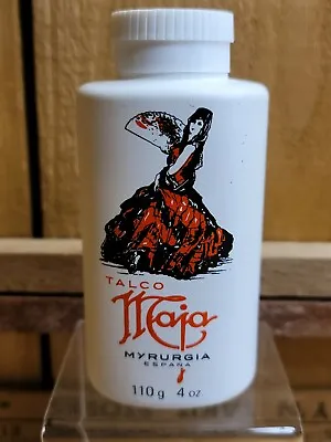  VINTAGE MYRURGIA ESPANA SPAIN MAJA TALCO TALCUM POWDER 4oz 110g • $59.49