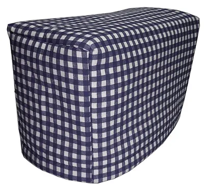 Navy Blue & White Checked Toaster Cover • $16.99