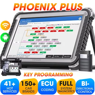 2024 TOPDON Phoenix Plus Car Diagnostic Scan Tool OBD2 Scanner Key Programming • $799