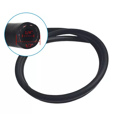 4FT 1/4  ID Nitrile Rubber Injection Fuel Hose Flexible Braided Gas Pipe Line • $9.99