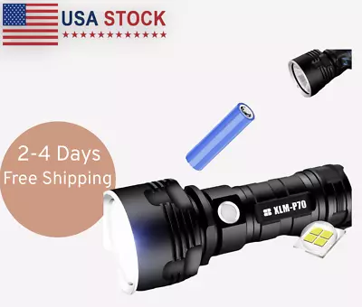 1200000LM LED Flashlight Tactical Light Super Bright Torch USB Rechargeable Lamp • $41.95