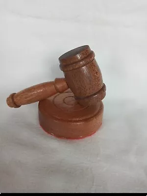 Mahogany Palm Gavel And Block • £22