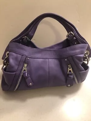 Bruce Makowsky Purple Lambskin Shoulder Bag Purse NEW REDUCED PRICE! • $75