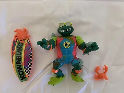 1990 Vintage Teenage Mutant Ninja Turtles MIKE THE SEWER SURFER TMNT • $50