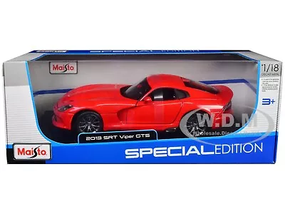 2013 Dodge Viper Gts Red 1/18 Diecast Model Car By Maisto 31128 • $37.99