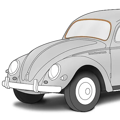 American Style Windshield Trim Molding For 1953-57 Type 1 VW Beetle Bug Sedan • $34.95