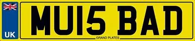 Number Plate Mu Initials Mu15 Bad Registration Mu Is Bad Mark Mju Martin Man Utd • £649