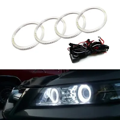 7000K Xenon White LED Angel Eye Halo Rings Kit For 2007-08 Acura TL Or TL Type-S • $44.99