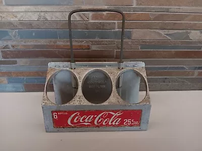 Vintage 1950's Coca-Cola Aluminum Metal 6-Pack Bottle Carrier Drink Holder  • $50