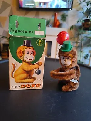 £45 • Buy Vintage Wind Up Monkey Faux Fur Toy By Mi Of Spain FREE POSTAGE