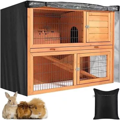 Rabbit Hutch Cover 4ft Pet Rabbit Cage Dust Cover Waterproof Poultry Cage Covers • $29.50