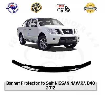 Bonnet Protector Hood Guard Deflector To Suit Nissan Navara D40 2005-10 Spanish • $92.99