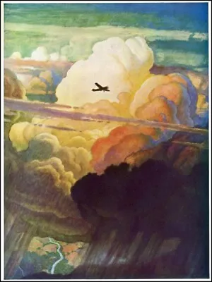 The Airmail : N.C. Wyeth :  Archival Quality Art Print • $57.95