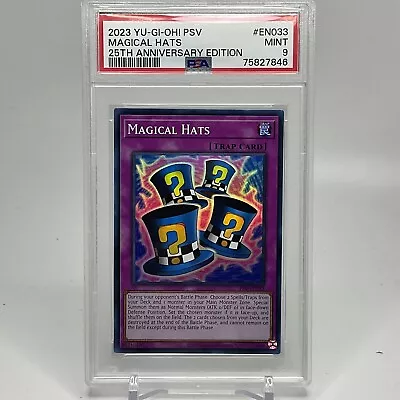 2023 Yu-Gi-Oh Magical Hats #EN033 PSA 9 • $20