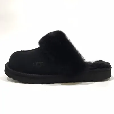 Ugg Cozy Ii Suede / Sheepskin Slippers -black -big Kids Us 2 -new • $62.99