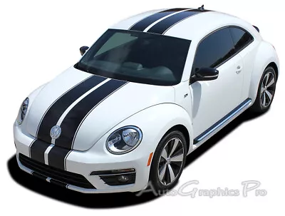 2012-2019 Volkswagen Beetle RALLY Hood Bumper Roof Vinyl Graphics Decals Stripes • $188.98