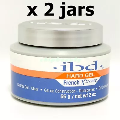 2 Jars IBD French Xtreme Clear 2fl.oz - 56g LED/UV French Xtreme Gel Builder • $39.98